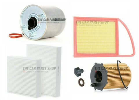 FOR PEUGEOT 5008 1.6 HDI 2009  SERVICE FILTERS KIT AIR OIL POLLEN & FUEL + PLUG