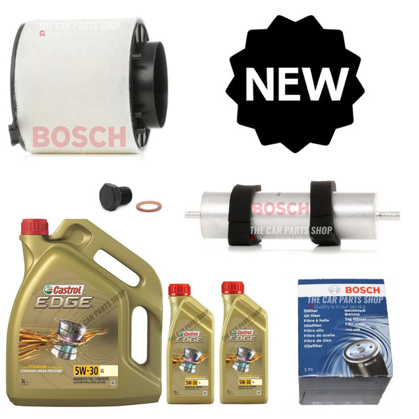 FITS AUDI SQ5 3.0 TDI 12-16 BOSCH SERVICE KIT  7L CASTROL EDGE & BOSCH FILTERS