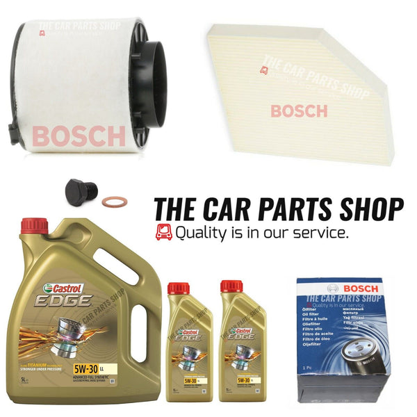 FITS AUDI SQ5 3.0 TDI 12-16 BOSCH SERVICE KIT  7L CASTROL & CABIN AIR OIL BOSCH