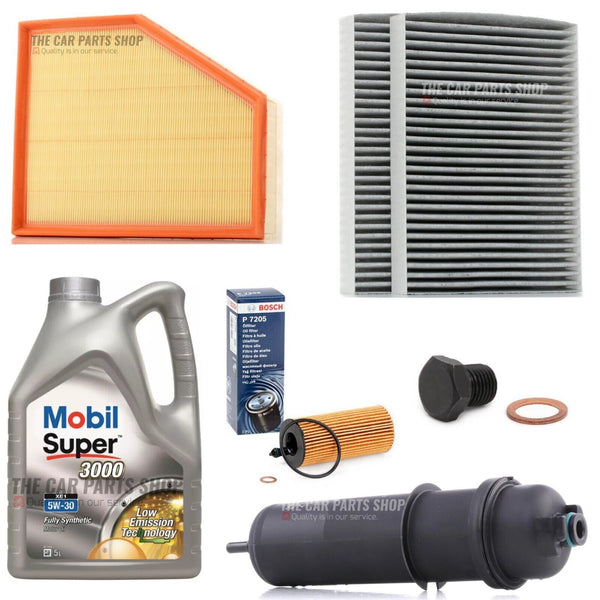 FOR BMW 520D MSPORT G30 FULL SERVICE KIT WITH 5L MOBIL 5W30 ENGINE OIL