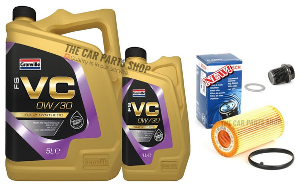 FITS VOLVO V60 2.0 D3 R-DESIGN MK1 SERVICE KIT 6L 0W30 & BOSCH OIL FILTER KIT