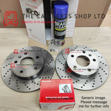 FOR SKODA OCTAVIA 2.0 TDI VRS 5E BREMBO DRILLED FRONT BRAKE DISCS 312MM + PADS