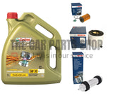 FOR AUDI A4 2.0 TDI QUATTRO 09/15 - 11/19 BOSCH OIL AIR & FUEL FILTER & CASTROL