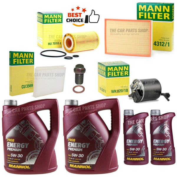 FOR MERCEDES SPRINTER 314 CDI 16-18 COMPLETE MANN FILTER SERVICE KIT