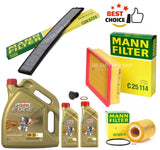 FITS BMW 330i E46 PETROL MANN SERVICE KIT AIR POLLEN OIL FILTER & CASTROL OIL 7L