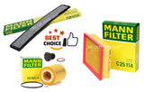 FITS BMW 330i E46 PETROL MANN FILTERS SERVICE KIT AIR OIL CABIN FILTER PACKAGE