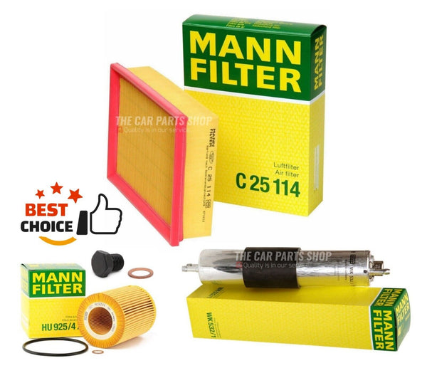 MANN OIL AIR FUEL FILTER FITS BMW 330i E46 PETROL MANN FILTERS SERVICE KIT OEM