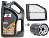 FOR HONDA CIVIC 1.8 I-VTEC EX GT FK27 SERVICE KIT 5L FUCHS XTR & AIR OIL FILTER