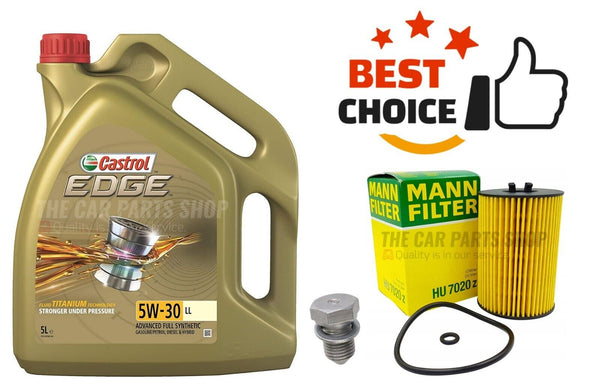 FITS VW GOLF MK7 GTD 2.0 DIESEL 12-16 MANN SERVICE KIT 5L CASTROL & FILTER