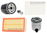 COMPLETE FILTER KIT WITH SUMP PLUG FITS NISSAN QASHQAI 1.5 DCI TEKNA