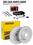 FOR PORSCHE MACAN 3.0 95B PREMIUM TEXTAR REAR BRAKE DISCS 330MM WITH BREMBO PADS