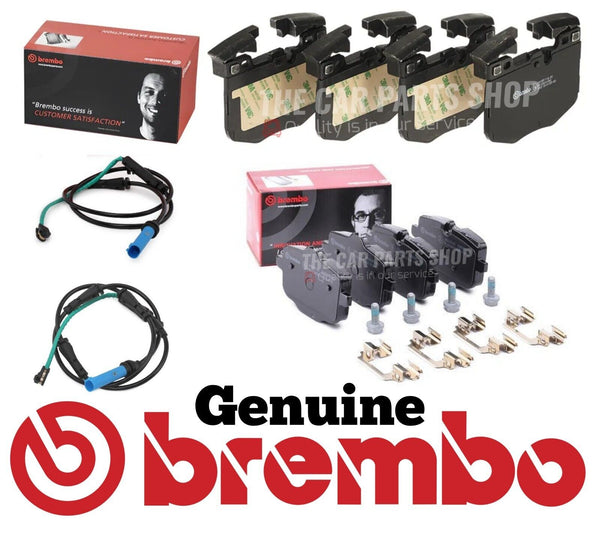 FOR BMW 530D M SPORT G30 FRONT AND REAR BREMBO BRAKE PADS AND SENSORS PACK