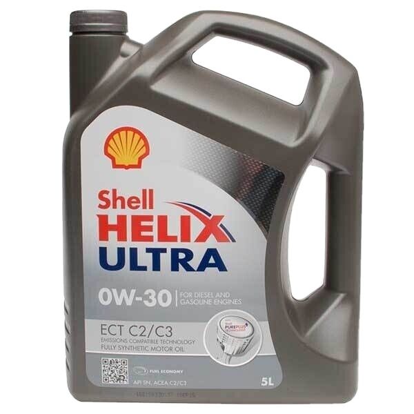 Engine Oil Shell Helix Ultra 0W30 ECT C2 C3 Fully Synthetic 5L