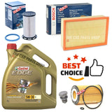 FITS VW TIGUAN TDI MK2 BOSCH SERVICE KIT 5L CASTROL + BOSCH FUEL OIL AIR PACK