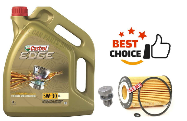 FITS VW TIGUAN TDI MK2 BOSCH SERVICE KIT BOSCH OIL FILTER WITH 5L CASTROL EDGE