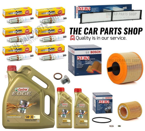 FULL BOSCH SERVICE KIT FOR BMW 325i E92 7L CASTROL EDGE BOSCH FILTERS NGK PLUGS