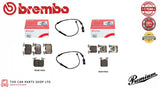 FOR BMW 320D F34 HIGH QUALITY BREMBO FRONT AND REAR BRAKE PADS AND SENSORS
