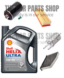SERVICE KIT FOR  VOLKSWAGEN GOLF 2.0 TSI (04/09 - 11/12) ALL FILTERS WITH SHELL