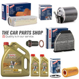 FOR MERCEDES C CLASS E300 BLUETEC W212 FULL BOSCH SERVICE KIT & 7L CASTROL EDGE