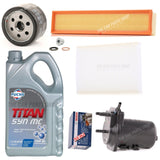 FOR RENAULT CLIO 1.5 DCI MK2 FULL SERVICE KIT WITH FUCHS 10W40 ENGINE OIL