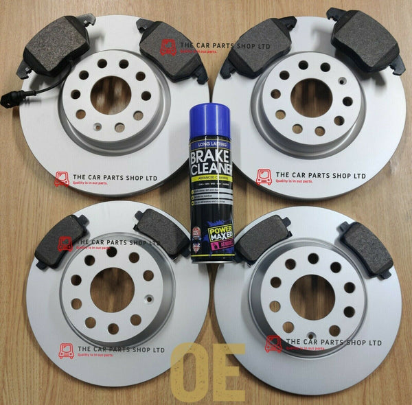 FOR SKODA OCTAVIA 2.0 VRS MK2 FRONT & REAR BRAKE DISCS & BRAKE PADS 312MM 282MM