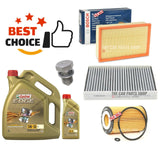 FOR VW TIGUAN 2.0 TDI R-LINE BOSCH SERVICE KIT BOSCH CABIN AIR OIL & CASTROL 6L