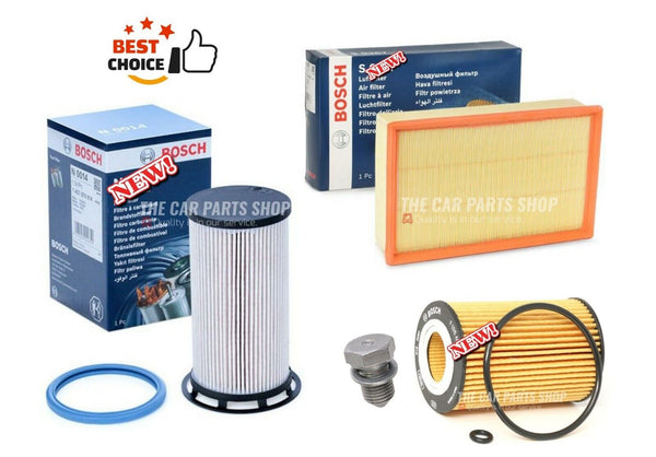 FOR VW TIGUAN 2.0 TDI R-LINE MK2 BOSCH FILTER SERVICE KIT NEW BOSCH FUEL OIL AIR