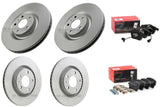 FOR AUDI S4 QUATTRO 4.2 V8 8E FRONT REAR BRAKE DISCS & BREMBO BRAKE PADS NEW