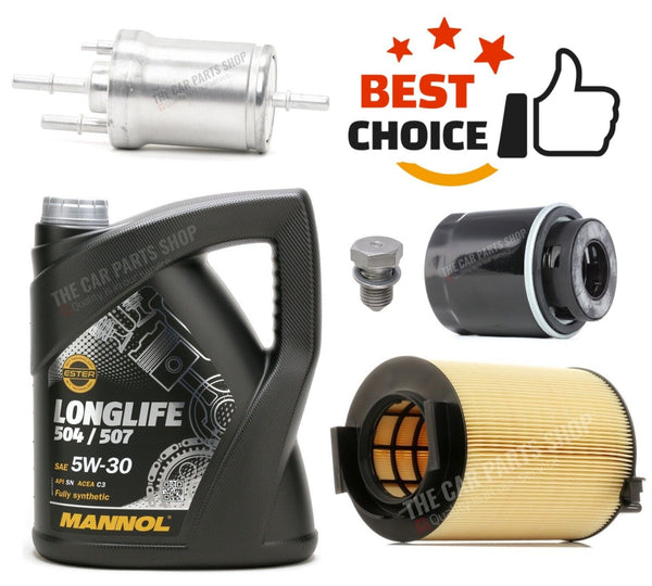 FOR SKODA YETI 1.2 TSI MK1 SERVICE KIT FUEL AIR OIL FILTER & MANNOL 504 507 5L