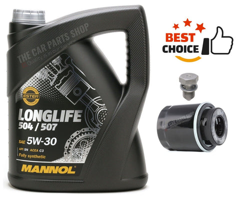 FOR SKODA YETI 1.2 TSI MK1 SERVICE KIT OIL FILTER & MANNOL 5W30 5L SUMP PLUG