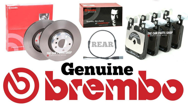FOR BMW M140i F20 BREMBO 345MM BREMBO REAR BRAKE DISCS REAR BREMBO PADS & SENSOR