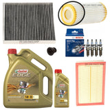 FOR VW ARTEON 2.0 TSI MK1 FULL SERVICE KIT WITH 4 X BOSCH SPARK PLUGS & CASTROL