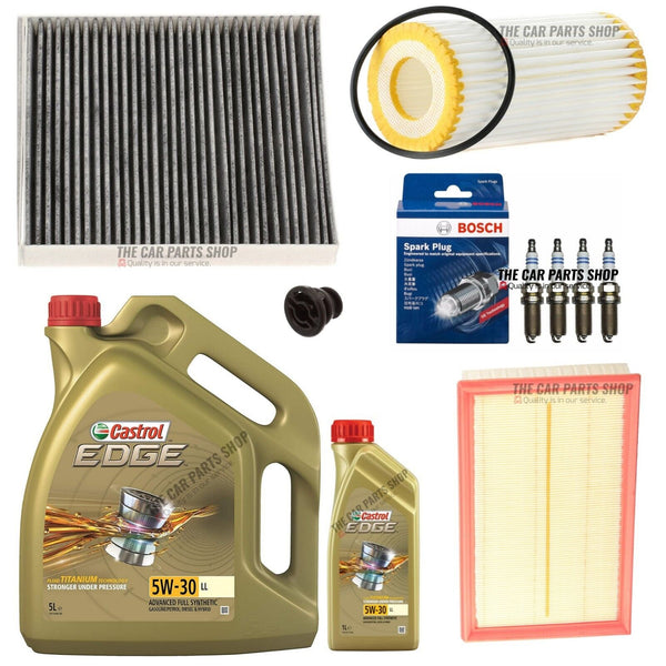 FOR VW ARTEON 2.0 TSI MK1 FULL SERVICE KIT WITH 4 X BOSCH SPARK PLUGS & CASTROL