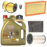 FULL CASTROL EDGE SERVICE KIT FOR SKODA OCTAVIA 1.6 2.0 TDI MK3 12-20
