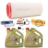 FOR BMW X5 XDRIVE30D 06-13 E70 SERVICE KIT NEW OIL AIR FUEL & 8L CASTROL EDGE