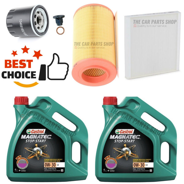 FOR PEUGEOT BOXER 2.0 HDI DIESEL MK3 SERVICE KIT 8L CASTROL 0W30 WITH 3 NEW FILT
