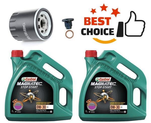 FOR PEUGEOT BOXER 2.0 HDI DIESEL MK3 CASTROL 0W30 8L OIL CHANGE SERVICE KIT