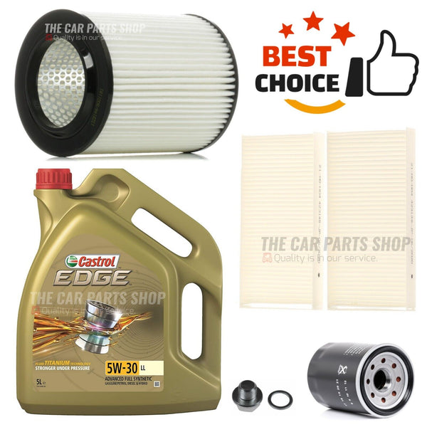 FOR HONDA CRV 2.0 PETROL SERVICE KIT 5L CASTROL EDGE + AIR POLLEN OIL FILTER KIT