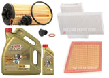 FOR MINI COOPER S CLUBMAN F54 SERVICE KIT 6L CASTROL EDGE & AIR OIL POLLEN FILTR