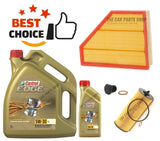 FOR BMW 118D E81 SERVICE KIT 6L CASTROL WITH AIR FILTER OIL FILTER PACK