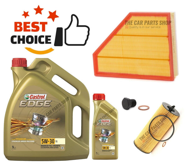 FOR BMW 118D E81 SERVICE KIT 6L CASTROL WITH AIR FILTER OIL FILTER PACK