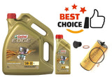 FOR BMW 118D E81 SERVICE KIT 6L CASTROL & OIL FILTER & DRAIN PLUG + WASHER