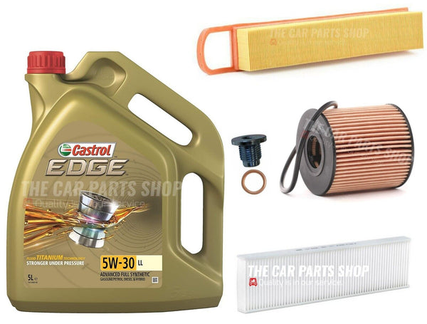 FOR MINI COOPER 1.6 PETROL R56 SERVICE KIT 5L CASTROL LL & AIR OIL CABIN FILTER