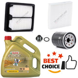 FITS HONDA JAZZ MK2 SERVICE KIT 4L CASTROL 0W30 & AIR OIL POLLEN KIT