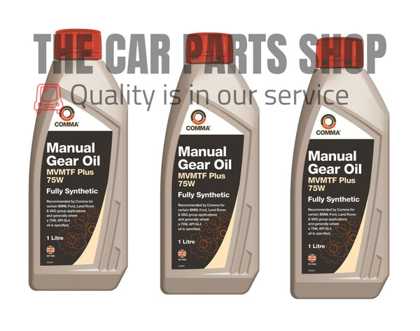 FOR VOLKSWAGEN PASSAT 2.0 TDI  MANUAL GEAR OIL  75W 3 LITRES