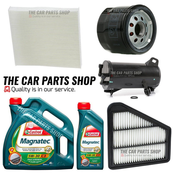 TO FIT HONDA CIVIC 1.6 I-DTEC FULL SERVICE KIT 5L CASTROL MAGNATEC C3 & FULL KIT