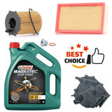 FOR PEUGEOT EXPERT TEPEE 1.6 HDI MK2 SERVICE KIT 5L CASTROL & FUEL OIL AIR PACK