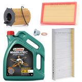 FOR PEUGEOT EXPERT TEPEE 1.6 HDI MK2 SERVICE KIT POLLEN AIR OIL & CASTROL 5W30
