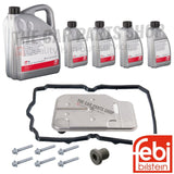 FOR MERCEDES E220 S212 AUTO GEARBOX SERVICE KIT 9L FEBI ATF FLUID & FILTER PACK
