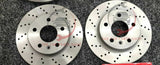 FOR VAUXHALL ASTRA  H 1.9 CDTI DRILLED BREMBO REAR DISCS 264mm BRAND NEW